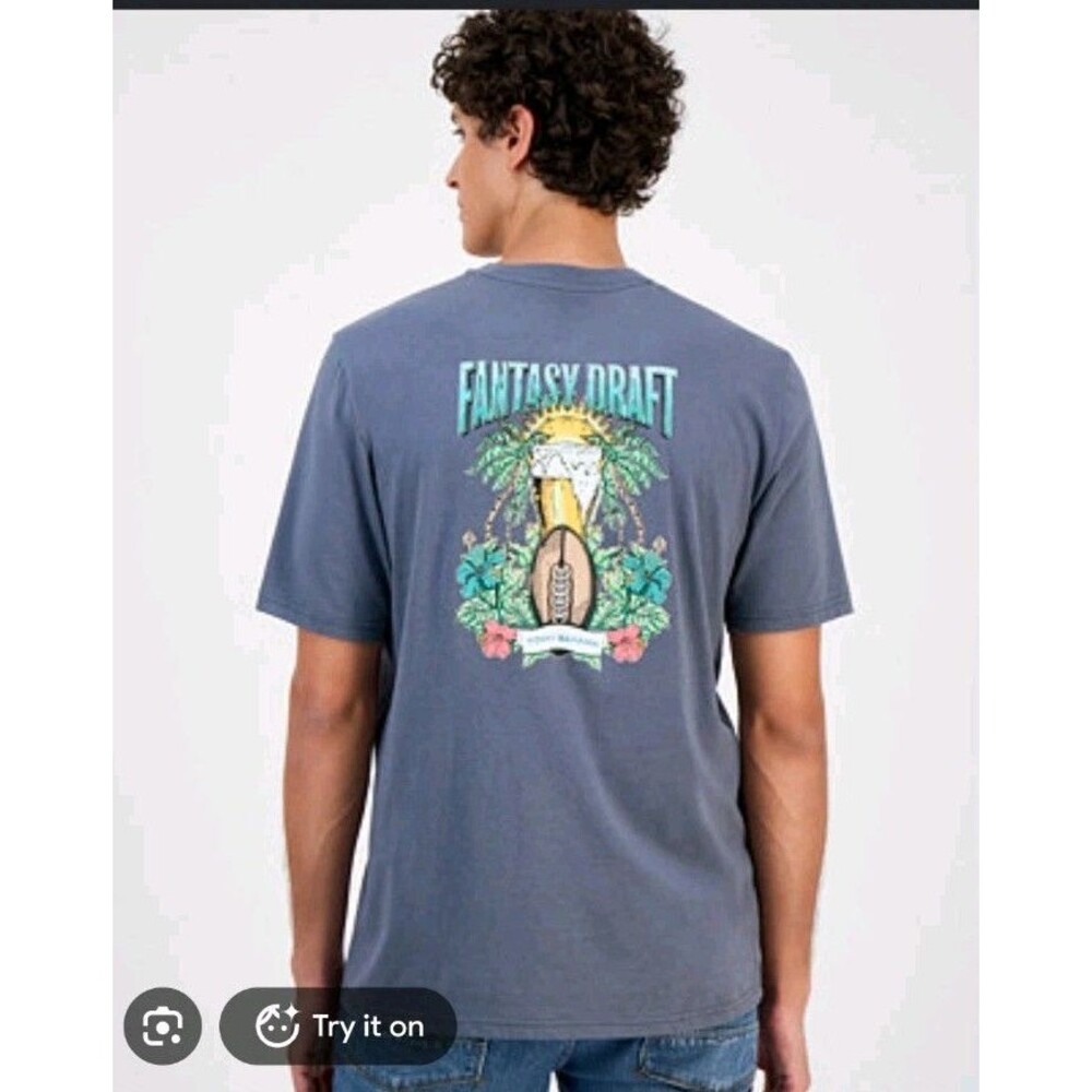 Tommy Bahama Fantasy Draft Graphic T-Shirt Men's 4XLB 4X Tall Short Sleeve